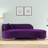 Maddox Velvet 3 Seater Sofa Purple in Colour