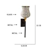 Devansh Metal Electric Wall Light in Black Colour with Multi Shade Count of 1 Light