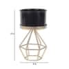 Diamond Metal Planter Set Of 3 In Multicolor Colour