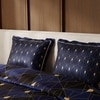 Stoa Paris Satin Comforter Set for King Size Bed 300TC Premium Bedding Set, Starry Night Fiesta