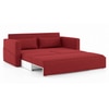Camden 3 Seater Pull Out Sofa cum Bed In Salsa Red Colour