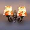 Devansh Metal Electric Wall Light in Antique Gold Colour with Multi Shade Count of 2 Lights