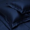 Stoa Paris Satin Pillow Covers,  Premium Plain Pillow Cover Set of 2, 68L x 45W cms - Mystique Blue