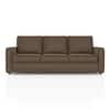 Apollo Compact 3 Seater  Fabric Sofa In Truffle Beige Velvet Colour
