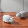 Whiskers Collection Bunny Rabbit Pouf Seating For Kids Room Blue Set Of 2