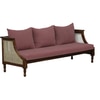 Marlow 3+1+1 Seater Wooden Sofa in Pink Fabric