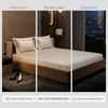 Stoa Paris 300TC UltrSatin Super King Bedsheet Set Satin Super Ivory Ivory
