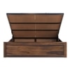 Shambhu Sheesham Wood King Size Bed In Provincial Teak Finish  With Hydraulic Storage (72 x 78 inches)