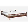 Wood Solid Wood King Size Non Storage Bed In Honey Oak Finish