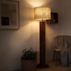 Cedar Beige Jute Floor Lamp with Beige Jute Base