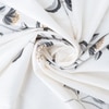 Yash White Floral 400 TC Cotton Flat Double Queen Size Bedsheet with 2 Pillow Covers – Threads
