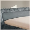 Casa Haven Relax Queen Size Bed in velvet With Engineered Hardwood Frame & Hydraulic Storage
