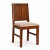 Globally Indian Aurelie Solid Sheesham Wood 6 Seater Dining Table Set 6 Chairs Beige