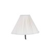 Aerith Off White Fabric Floor Lamp with Black Iron Base