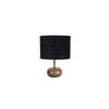Sloane Black jute & solid wood table lamp