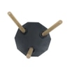 Metalsmith Solid Wood Side Table in Black Finish