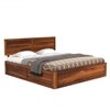 Hearti Solid Wood Queen  Size Bed Without Storage (Teak Finish)