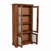 Akira Sheesham Wood Book Case Cum Crockery UnitIn Provincial Teak Finish