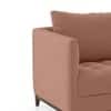 Florence Premium 3 Seater Fabric Sofa in Mocha Mouse Velvet Colour