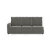 Apollo Compact Sofa (Colour : Ash Grey Velvet, Cushion : Hard, Back Type : High Back, Seating Capacity : Right Aligned 3 Seater + Right Aligned Chaise + Ottoman)