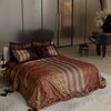 Stoa Paris Super King Size Enriched Cotton Bedsheet with 4 Pillow Covers  Size Golden Savannah