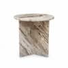 Drift Marble Coffee Table In Creem Finish