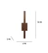 Lineo Brown Solid Wood Wall Lights