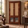 Akira Sheesham Wood Book Case Cum Crockery Unit  In Honey Oak  Finish