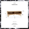 Scandinavian Loftus Coffee Table Natural Wood Finish