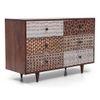 Emaada Solid Wood Chest of 6 Drawers in Teak Finish