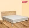 USHA SHRIRAM Double Size Elastic Strap Terry Cotton Waterproof Mattress Cover White