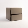 Simplesyn Engineered Wood Bedside Table in Light Brown Colour