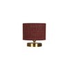 Dirnt Maroon Jute table lamp with Gold wood base