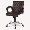 Vooilea Mid Back Executive Chair in Brown Colour