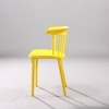 Kepler Brooks Aura Cafeteria Dining Chair in Yellow Colour