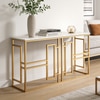 Eleganza Metal Console Table in Gold Colour