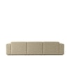 Sophisticated Wood Right Aligned 3-Seater With Upholstery Non Storage Sofa In Grey Colour