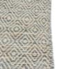 Jaipur Rugs Diamond Wool And Viscose 6x9 Feet Wasabi And Undyed White Dhurrie Carpet