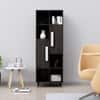 Hexa Engineered Wood Bookshelf Multipurpose Storage Rack in Flower Wenge Colour