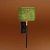 Devansh Metal Electric Wall Light in Black Colour with Green Shade Count of 1 Light