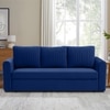 Melano 3 Seater Pull Out Sofa cum Bed  in Navy Blue Colour