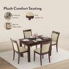 Dalla Solid Wood Dining Chair Set Of 2 In Beige Colour