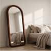The Artment Unbreakable Brown Arch Puff Floor Mirror (170 x 70) cm