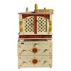 D'Dass Multi Color Mdf and Sheesham Wooden Temple With Cabinet For Pooja