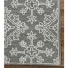 Tina Shale Gray Geometric Hand-Tufted Wool 6X4 Feet Carpet
