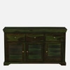 Sheesham Wood Sideboard In Scratch Resistant Spring Green Finish