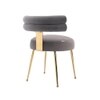 Swizzy Solid Wood Accent Chair in Grey Colour