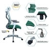 Wiweangs High Back Ergonomic Chair in Dark Green Colour