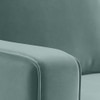 Apollo Compact Sofa (Colour : Dusty Turquoise Velvet, Cushion : Hard, Back Type : High Back, Seating Capacity : Right Aligned 3 Seater + Right Aligned Chaise)
