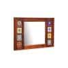 twain solid wood mirror in honey oak colour